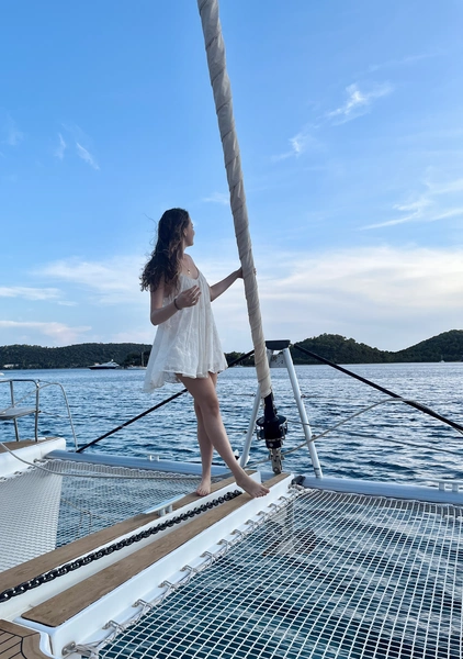 white summer dress