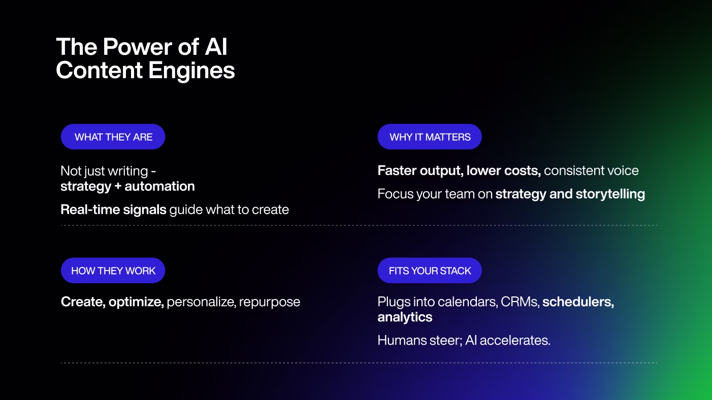AI content engines and small businesses